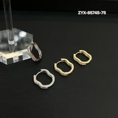 Diamond Wave Earrings Clip