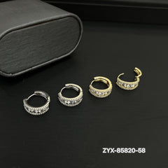 Diamond Ring Starry Eye Earrings