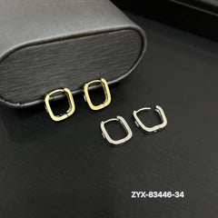 Diamond Square Hoop Earrings