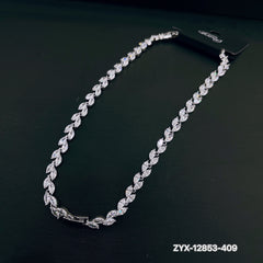 Diamond Leaf Glimmer Necklace