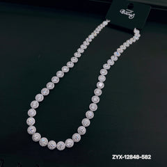 Round Diamond Star Chain Necklace